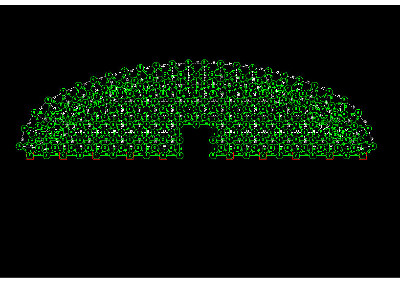 邯郸锡林浩特91跨，1000米长干煤棚网架设计